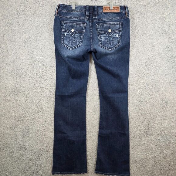 NWT Rock Revival Julee Boot Womens Jeans Stretch Blue Denim Size 31 - Picture 7 of 13